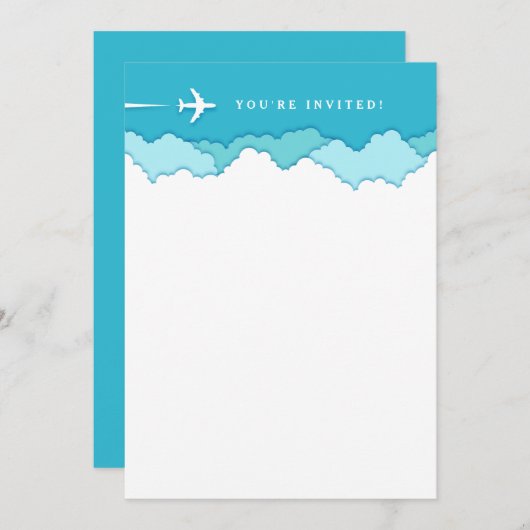 Invitation Cieux Amicaux | Vous êtes invité à l'ouvert  (Devant / Derrière)