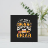 Invitation Cigar Lover | Mon Cognac Et Fumer Mon Cigar (Debout devant)