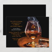 Invitation cigare et cognac (Devant / Derrière)
