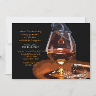 Invitation cigare et cognac