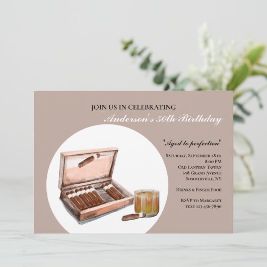 Invitation Cigares et Cognac (Debout devant)