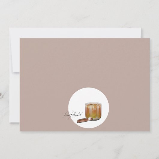 Invitation Cigares et Cognac (Dos)