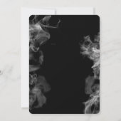 Invitation Cigares modernes de la fête de bachelor et Whiskey (Dos)