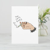 Invitation Cigarette à la main anti-Valentin (Debout devant)