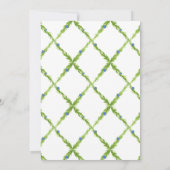 Invitation Cimetière d'aquarelle de Citrus, Mariage de Chinoi (Dos)