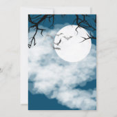 Invitation Cimetière de zombies effrayants pour fête d'Hallow (Dos)