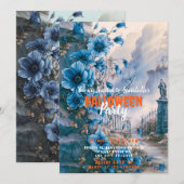 Invitation Cimetière Éffrayant déplaisant Halloween Party (Devant / Derrière)