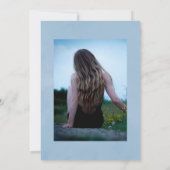 Invitation Cimetière Florale Bleue Cimetière Célébration de l (Dos)