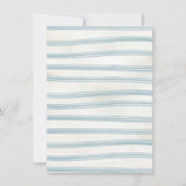 Invitation Cimier Crest Aquarelle bébé garçon douche (Dos)