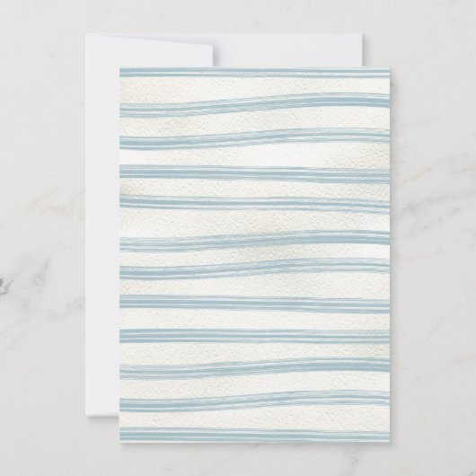 Invitation Cimier Crest Aquarelle bébé garçon douche (Dos)