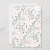 Invitation Cimier de la Couronne Monogramme Baby shower bleu (Dos)