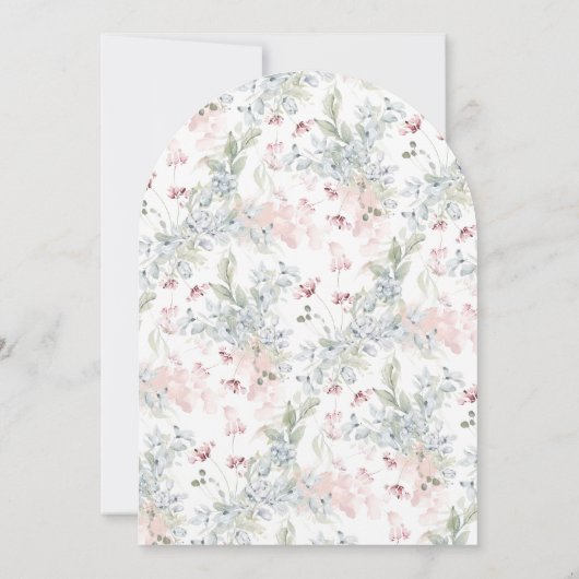 Invitation Cimier de la Couronne Monogramme Baby shower bleu (Dos)