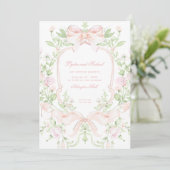 Invitation Cimier doux avec des vaches Mariages roses blanche (Debout devant)