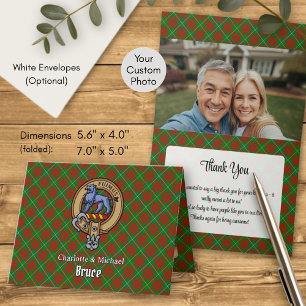 Invitation Cimier du clan Bruce sur tartan de chasse