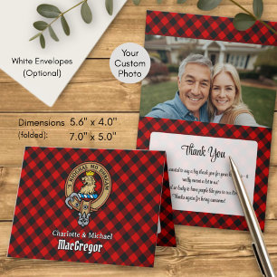 Invitation Cimier du clan MacGregor sur tartan de Rob Roy