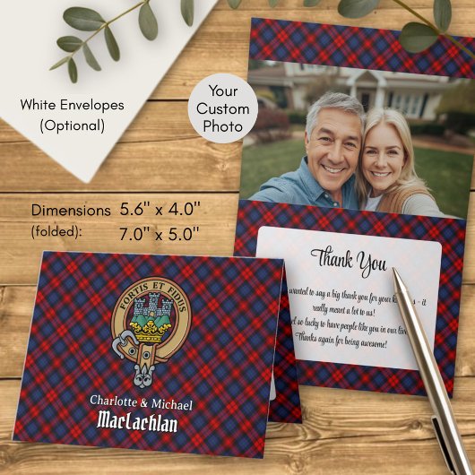 Invitation Cimier du clan MacLachlan sur tartan