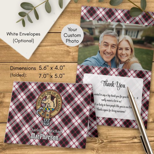 Invitation Cimier du clan MacPherson sur tartan de chasse