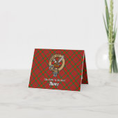 Invitation Cimier du clan Munro sur tartan (Devant)