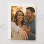 Invitation Cimier Floral mariage avec Monogramme et Photo (Dos)