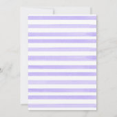 Invitation Cimier Floral Violet C'est un Baby shower de fille (Dos)