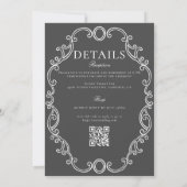 Invitation Cimier Mariage victorien (Dos)