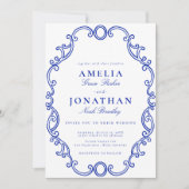 Invitation Cimier Mariage victorien (Devant)