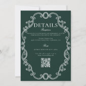 Invitation Cimier Mariage victorien (Dos)
