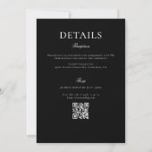 Invitation Cimier Mariage victorien (Dos)