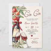 Invitation Cin Cin Wine Wine Bridal Shower (Devant)