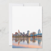 Invitation Cincinnati City Skyline Watercolor Wedding (Dos)