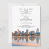 Invitation Cincinnati Skyline Watercolor All In One Wedding (Dos)