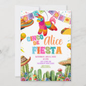 Invitation Cinco de Mayo 5th Fiesta birthday party (Devant)