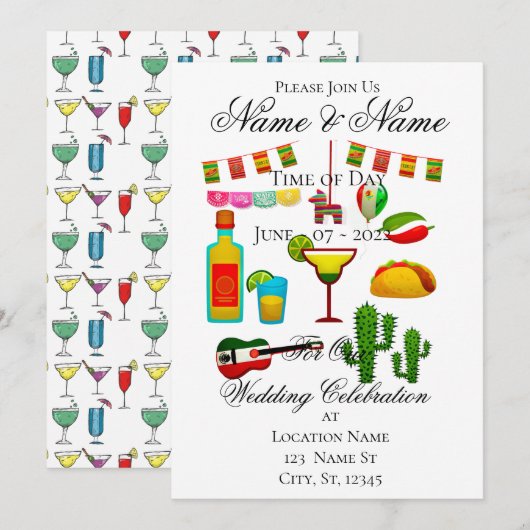 Invitation Cinco de Mayo Célébration Thunder_Cove (Devant / Derrière)