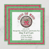 Invitation Cinco de Mayo détendu avec poivrons (Devant / Derrière)