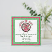 Invitation Cinco de Mayo détendu avec poivrons (Debout devant)