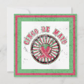 Invitation Cinco de Mayo détendu avec poivrons (Dos)