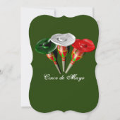 Invitation Cinco de mayo, fête mexicaine (Devant)
