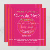 Invitation Cinco de Mayo/Fiesta (Devant / Derrière)