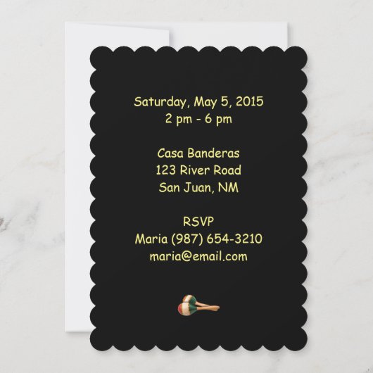 Invitation Cinco de Mayo Fiesta (Dos)
