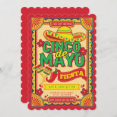 Invitation Cinco de Mayo Fiesta (Devant / Derrière)