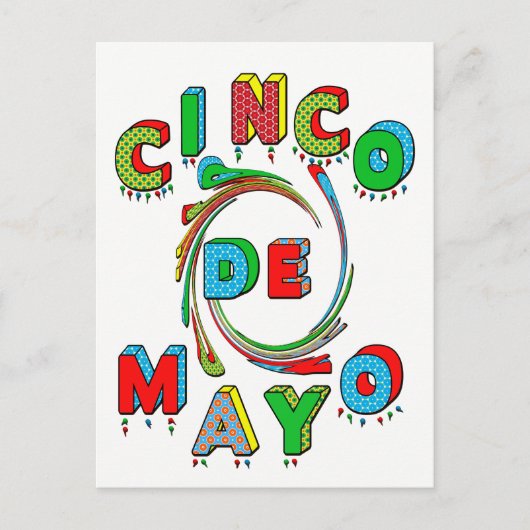 Invitation Cinco de Mayo Fiesta - Carte postale (Devant)