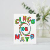 Invitation Cinco de Mayo Fiesta - Carte postale (Debout devant)