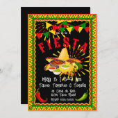 Invitation Cinco de Mayo Fiesta Salsa (Devant / Derrière)