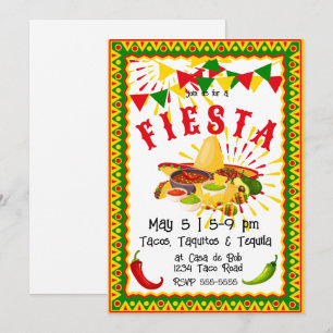 Invitation Cinco de Mayo Fiesta Salsa