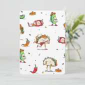 Invitation cinco de mayo tacos kawaii mexique (Debout devant)