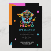 Invitation Cinco De Meowo Fun Fiesta Cat Mayo (Devant / Derrière)