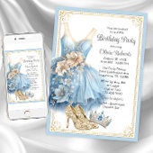Invitation Cinderella Diamond Chaussures Anniversaire Fête