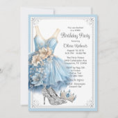 Invitation Cinderella Diamond Chaussures Anniversaire Fête (Devant)