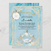 Invitation Cinderella Fairytale Party (Devant / Derrière)