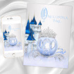 Invitation Cinderella Princess Anniversaire<br><div class="desc">Cendrillon invitation fête d'anniversaire avec chariot de princesse en diamant bleu et argent et arrière - plan de château. Ces belles filles n'importe quel nombre Cendrillon bleu et argent une fois sur une invitation de fête d'anniversaire princesse est facilement customisé pour votre événement en ajoutant simplement vos détails dans le...</div>